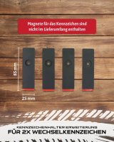 Magnetischer Kennzeichenhalter auf Stoßstange 2er...