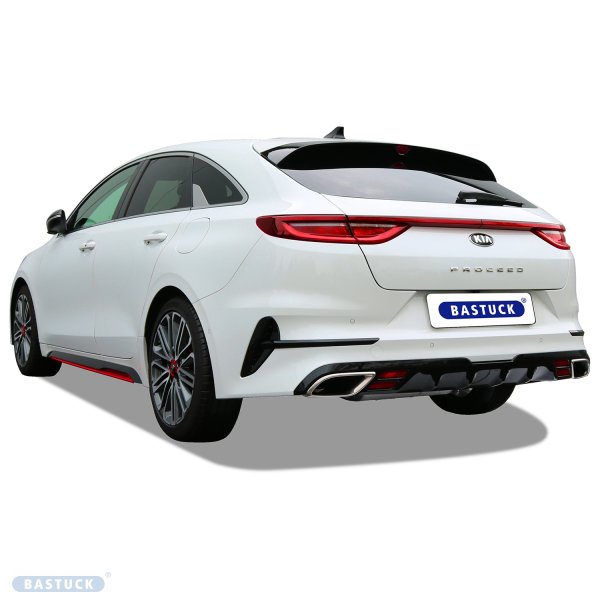 Bastuck Abgasanlage passend für KIA ProCeed CD GT 1.6 T-GDI ab 2019 - ohne Endrohre