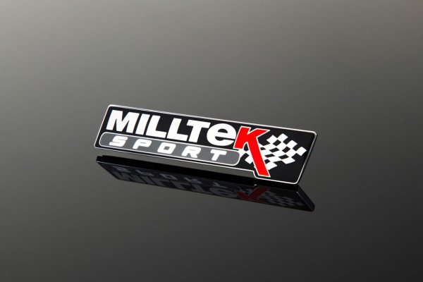 Milltek Sport Car Badge Emblem - Schwarz (Special Edition)